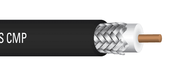 Cmp 1360 RG8P-13-BLK - RG8U-213U 95%TCB 13STR CMP Blk Jkt AV/PLENUM